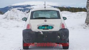 Шпионские снимки Fiat 500 2016 года 