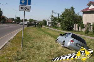 Пьяный водитель устроил аварию на Восточной объездной в Алматы 