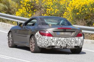 Шпионские снимки Mercedes-Benz SLC450 AMG Sport 2016 года 