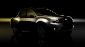 Пикап Renault Duster: первые официальные скетчи 