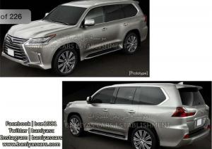 Предварительные изображения обновленного Lexus LX 