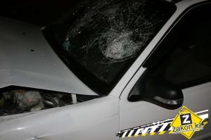 В Алматы водитель Daewoo протаранил Toyota водитель которой неожиданно решил развернуться 