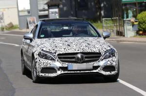 Шпионские снимки Mercedes-Benz C-Class Coupe 2016 года 