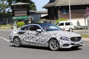 Шпионские снимки Mercedes-Benz C-Class Coupe 2016 года 
