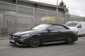 Шпионские снимки Mercedes-Benz S63 AMG Cabrio 2016 года 