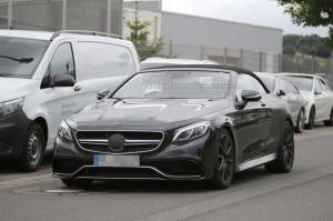 Шпионские снимки Mercedes-Benz S63 AMG Cabrio 2016 года 