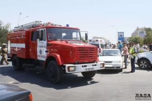 В Актау столкнулись три автомобиля 