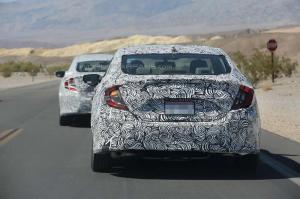 Шпионские снимки Honda Civic Sedan 2017 года 