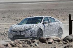 Шпионские снимки Honda Civic Sedan 2017 года 