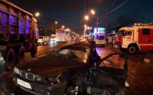 На Садовом кольце в Москве столкнулись девять автомобилей