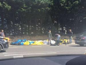 Гигантская фигура миньона заблокировала движение в Дублине 