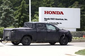 Шпионские снимки Honda Ridgeline 2016 года 