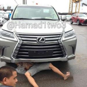 Шпионские снимки Lexus LX570 2016 года 