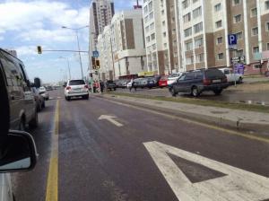 В Астане начали штрафовать за выезд на полосу для автобусов 