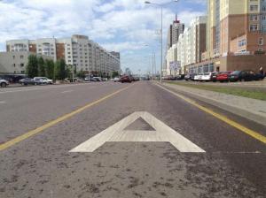В Астане начали штрафовать за выезд на полосу для автобусов 