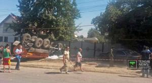В ДТП с водовозом погиб один человек в Алматы 