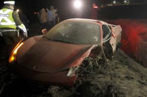 Пьяный футболист из «Ювентуса» разбил Ferrari 458