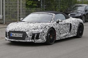 Шпионские снимки Audi R8 Spyder 2017 года 