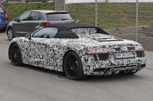 Шпионские снимки Audi R8 Spyder 2017 года 