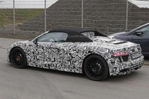 Шпионские снимки Audi R8 Spyder 2017 года 