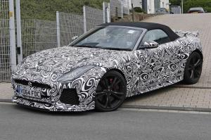 Кабриолет Jaguar F-Type SVR впервые замечен на тестах