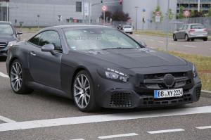 Шпионские снимки Mercedes-Benz SL63 AMG 2016 года 