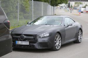 Шпионские снимки Mercedes-Benz SL63 AMG 2016 года 