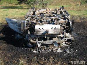 В Могилеве пьяный угонщик бросил в кювете горящую машину и убежал 