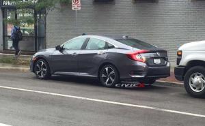 Шпионские снимки Honda Civic 2016 года 
