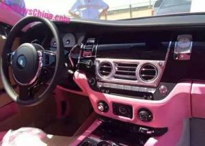 Розовый Rolls-Royce Ghost из Китая 
