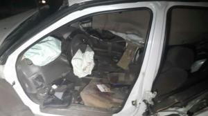 Nissan превратился в груду металла