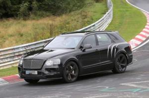 Шпионские снимки Bentley Bentayga Speed 2016 года 
