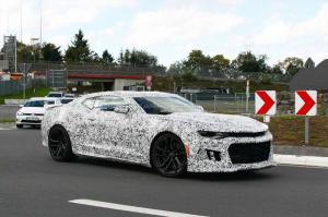 Шпионские снимки Chevrolet Camaro ZL1 2016 года 