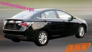 Шпионские снимки Chery Arrizo 5 2016 года 