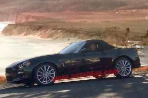 Шпионские снимки Fiat 124 Spider 2016 года 