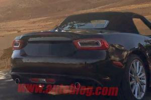 Шпионские снимки Fiat 124 Spider 2016 года 