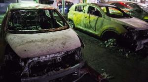 В Лапландии поджигатели в масках уничтожили 40 автомобилей стоимостью ?1 млн 