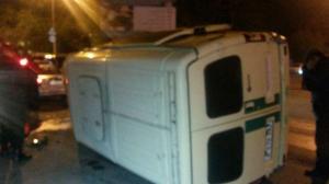 Крупное ДТП между инкассаторским и легковым авто произошло в Алматы 