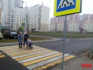 В Минске создают экспериментальный пешеходный переход со светодиодами