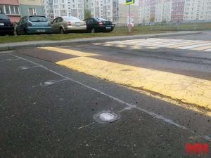 В Минске создают экспериментальный пешеходный переход со светодиодами 
