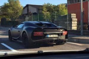 Шпионские снимки Bugatti Chiron 2016 года 