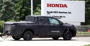 Шпионские снимки Honda Ridgeline 2016 года 