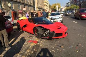 Ferrari LaFerrari спровоцировал аварию в Венгрии 