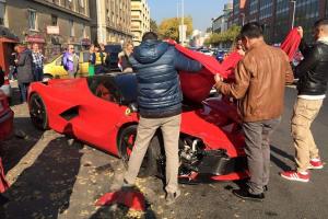 Ferrari LaFerrari спровоцировал аварию в Венгрии 