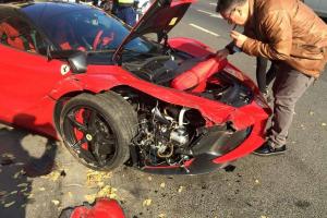 Ferrari LaFerrari спровоцировал аварию в Венгрии 