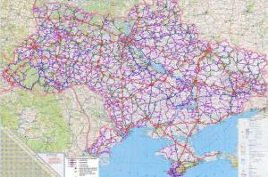 В Украине cоздали карту дорог для водителей грузовиков