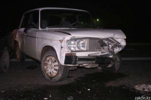 В Алматы предположительно пьяный водитель Жигули стал причиной ДТП 