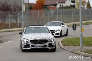 Шпионские снимки Mercedes-Benz C-Class Cabriolet 2016 года 