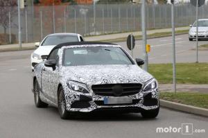 Шпионские снимки Mercedes-Benz C-Class Cabriolet 2016 года 
