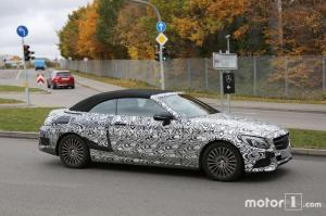 Шпионские снимки Mercedes-Benz C-Class Cabriolet 2016 года 
